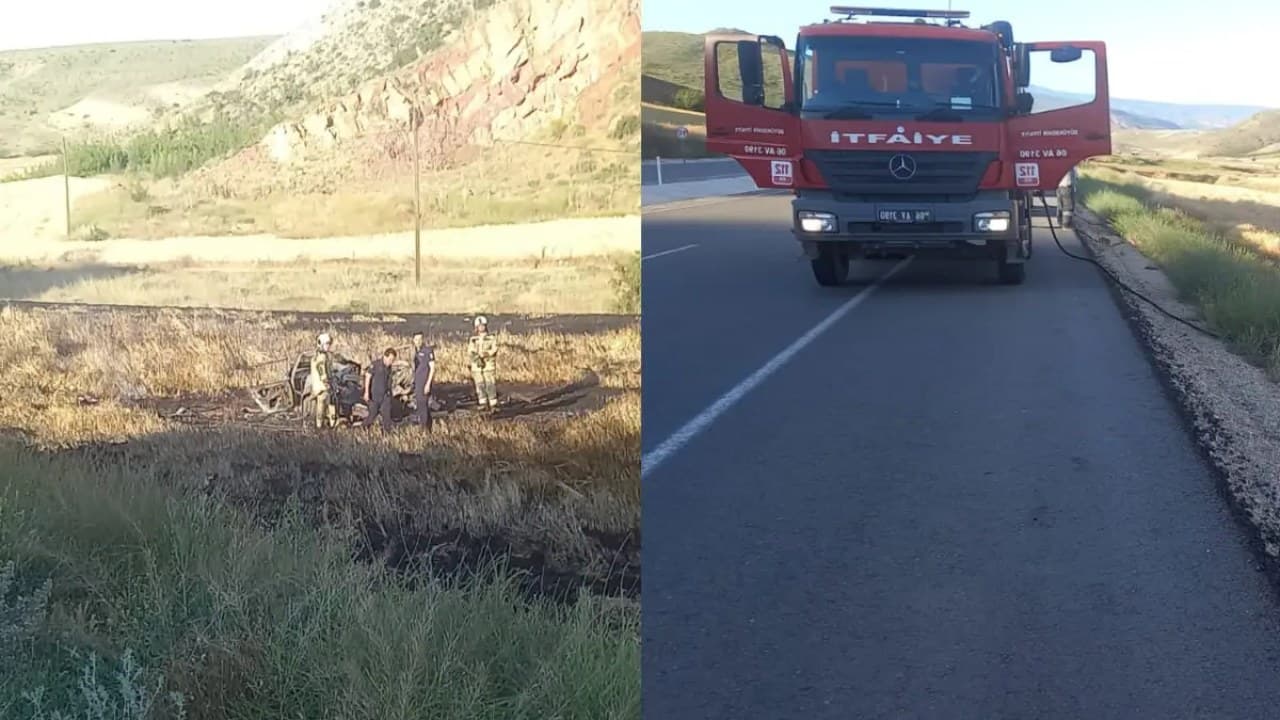 Nallıhan'da Takla Atan Araçtan Sürücü Mucizeyle Kurtuldu
