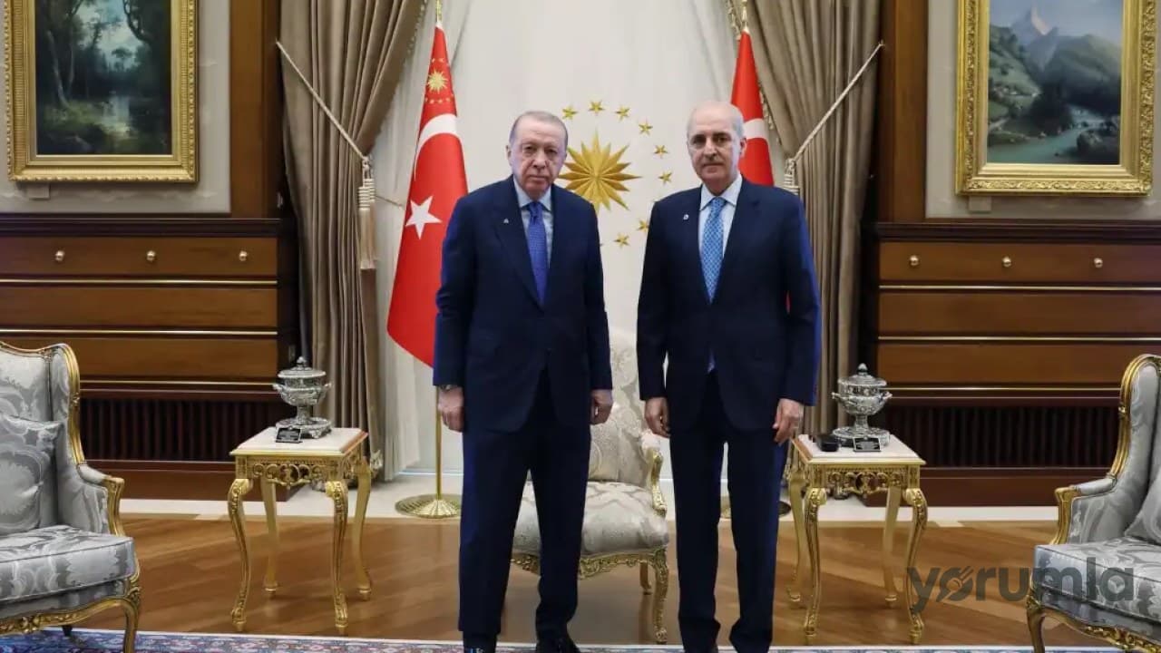 Cumhurbaşkanı Erdoğan, TBMM Başkanı Kurtulmuş ile Görüştü
