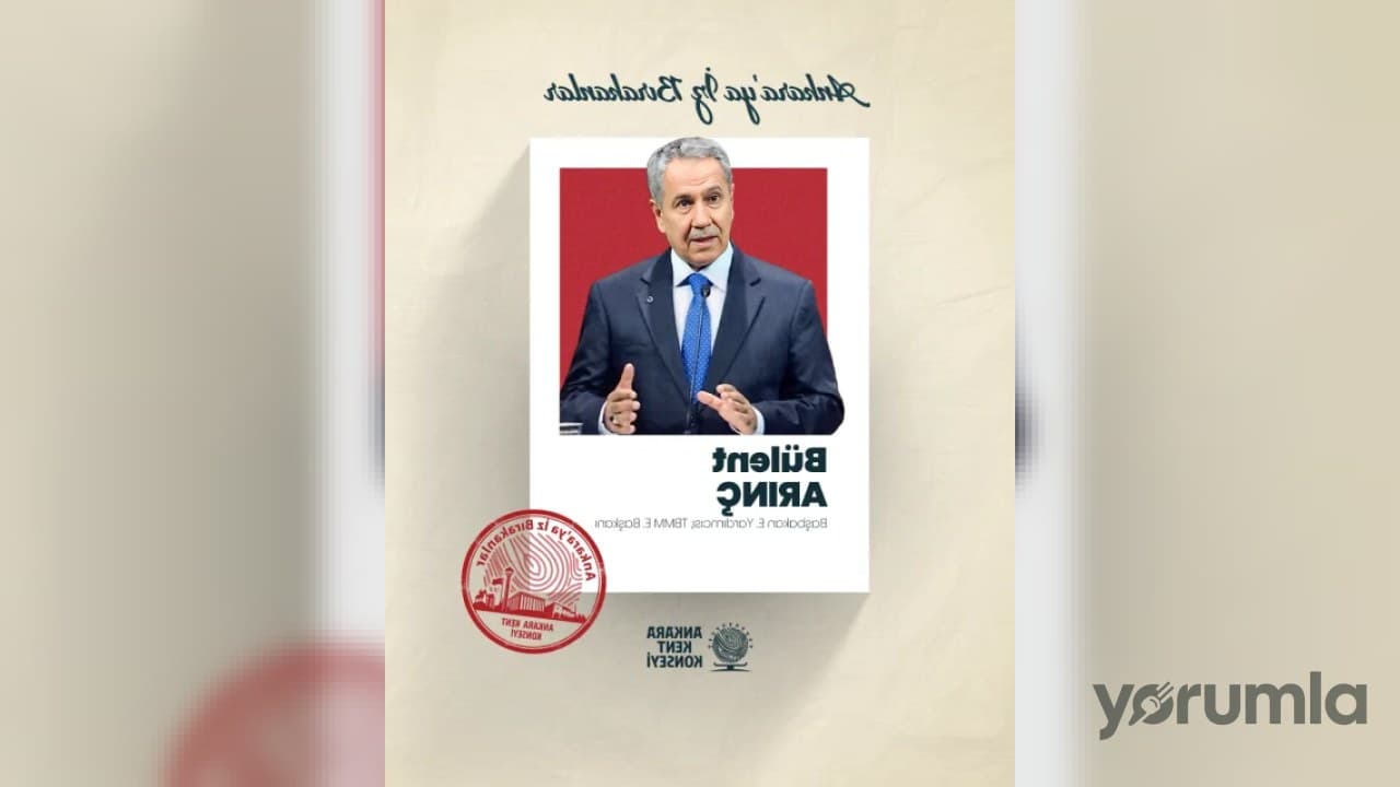 Bülent Arınç, Ankara Kent Konseyi’nin “Ankara’ya İz Bırakanlar” serisinin yeni konuğu oldu