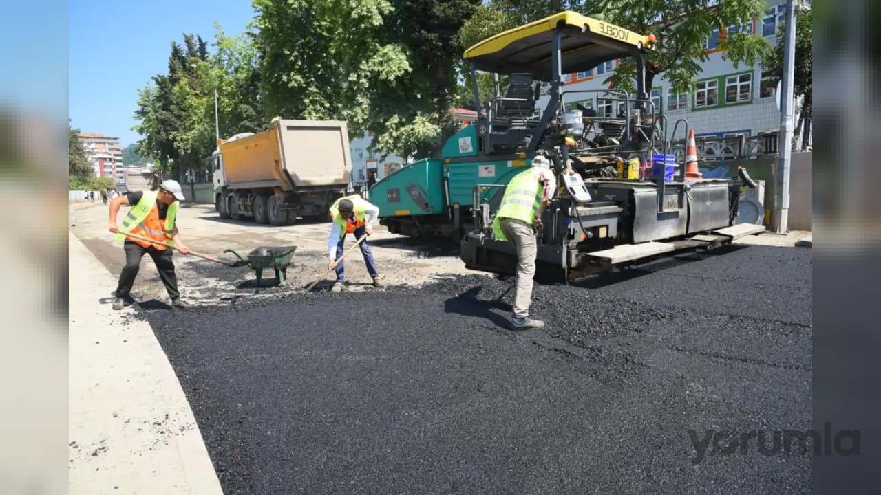 Giresun Teyyaredüzü’nde 31,5 milyon liralık asfalt ve asbest boru yenileme çalışması başladı