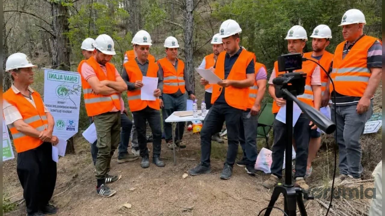 Antalya Gazipaşa’da 11 aday MYK belgesi için teorik ve uygulamalı sınava girdi