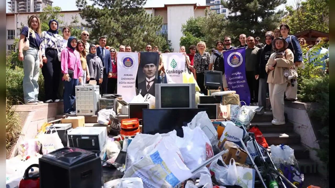 Çankaya’da 50 ton elektronik atık toplandı, 430 bin lira ekonomiye kazandırıldı