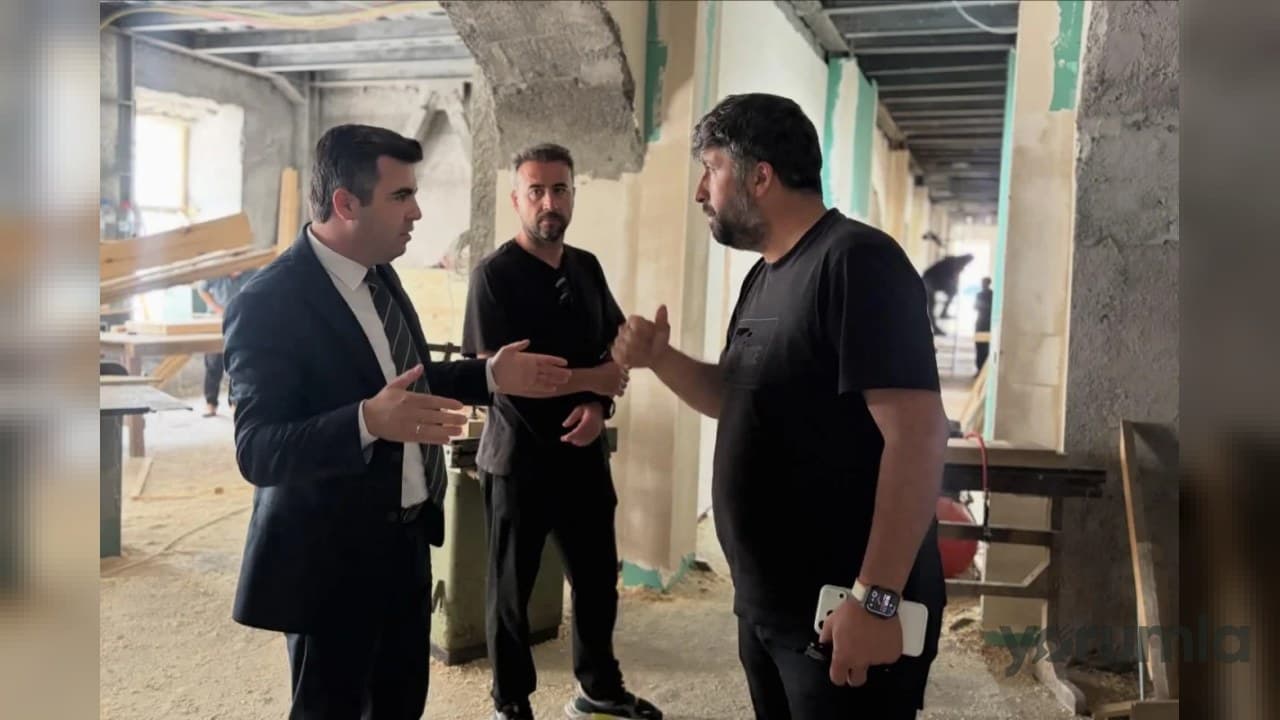 Susuz’daki Yeni Hükümet Konağı restorasyonu yerinde incelendi