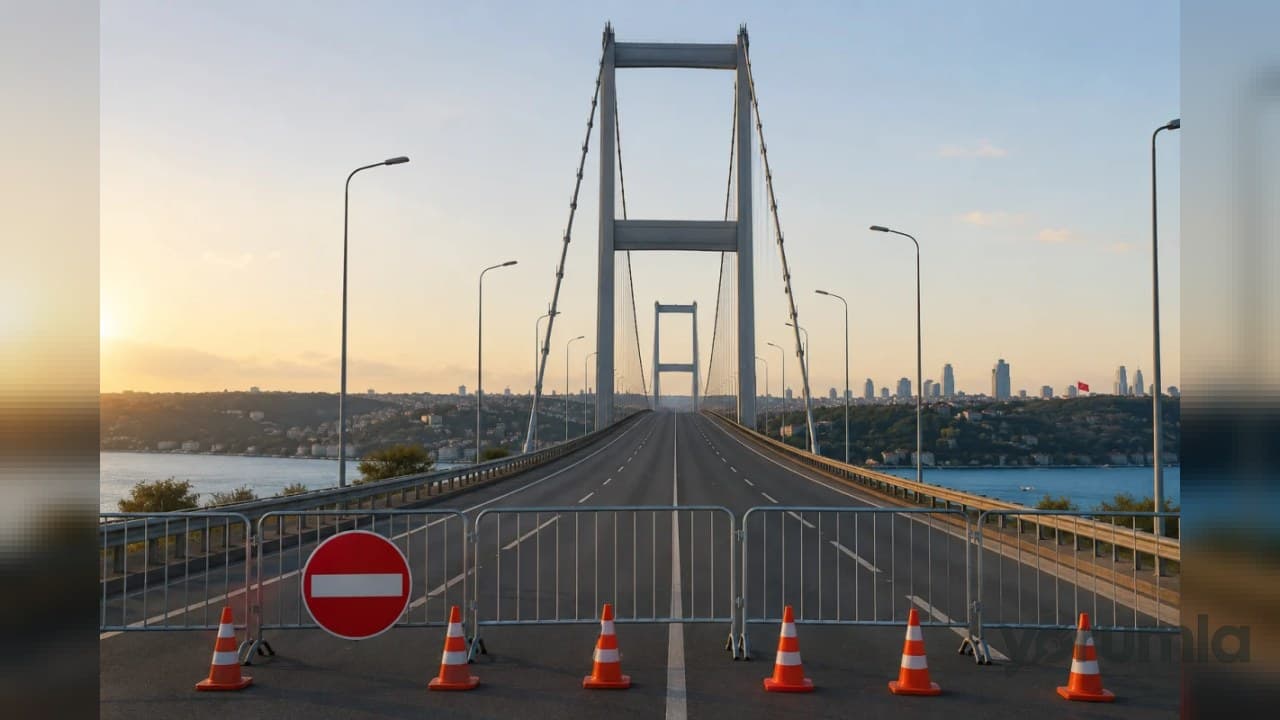 15 Temmuz Şehitler Köprüsü 03.00’te trafiğe kapatıldı