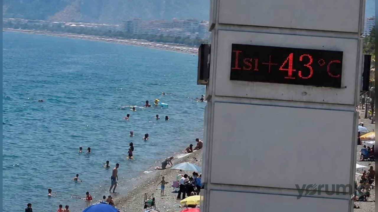 Antalya’da sıcak hava dalgası: Termometreler 43 dereceyi gördü