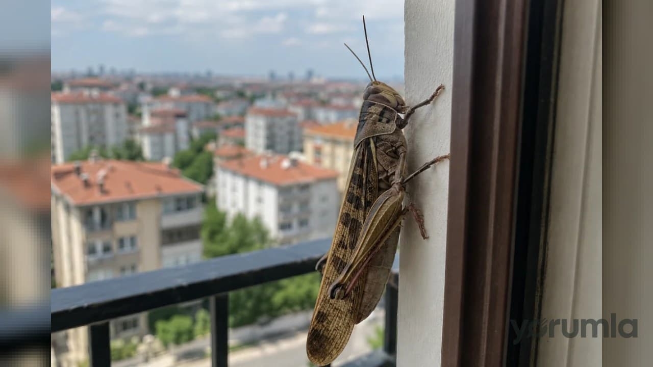 Trakya ve İstanbul’un batısında dev çekirge görüntüleri: Kocaeli’de de görüldü