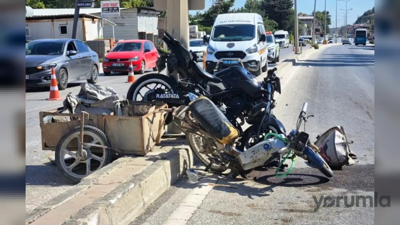 Antakya-Reyhanlı yolunda motosiklet çarpışması: 72 yaşındaki H.A. öldü