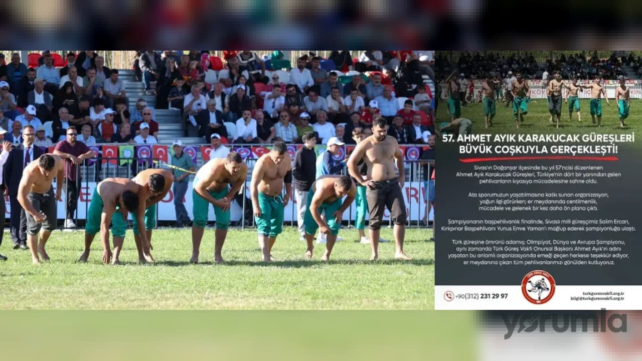 Salim Ercan, Başpehlivanlık finalinde Yunus Emre Yaman’ı mağlup etti