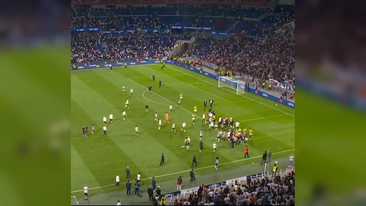 Lyon-Fenerbahçe maçında Guendouzi kaynaklı gerginlik: Sahada iki ekip karıştı