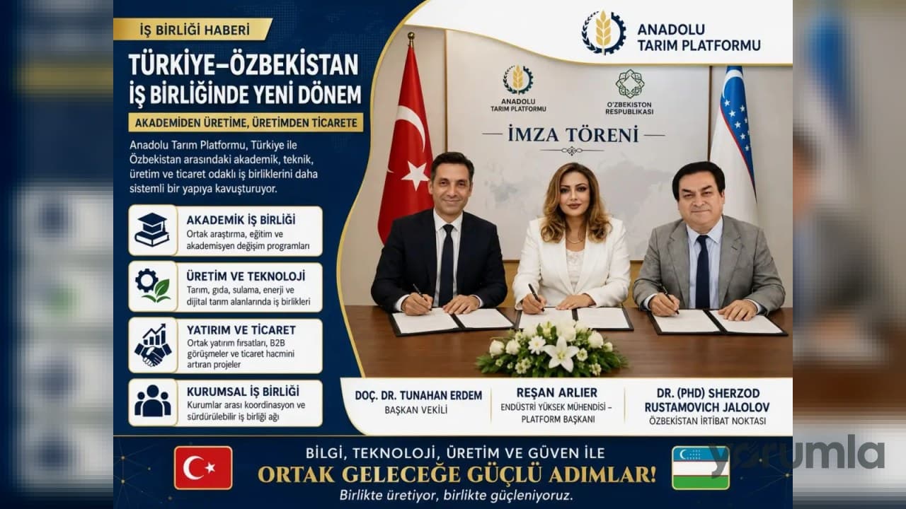 Anadolu Tarım Platformu Adana–Özbekistan iş birliği modelini başlattı