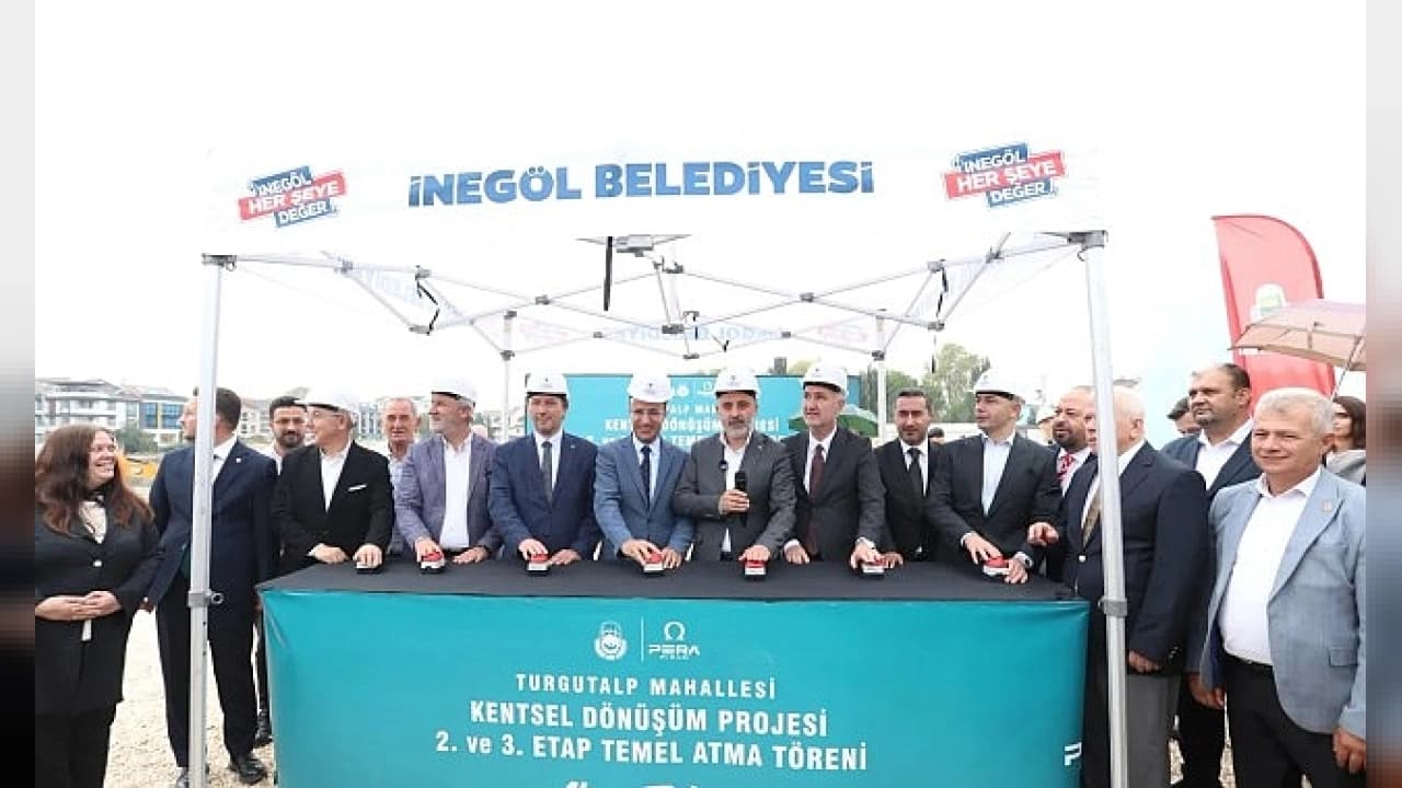 İnegöl'de Kentsel Dönüşüm Hamlesi: 2 ve 3 Etapların Temeli Atıldı