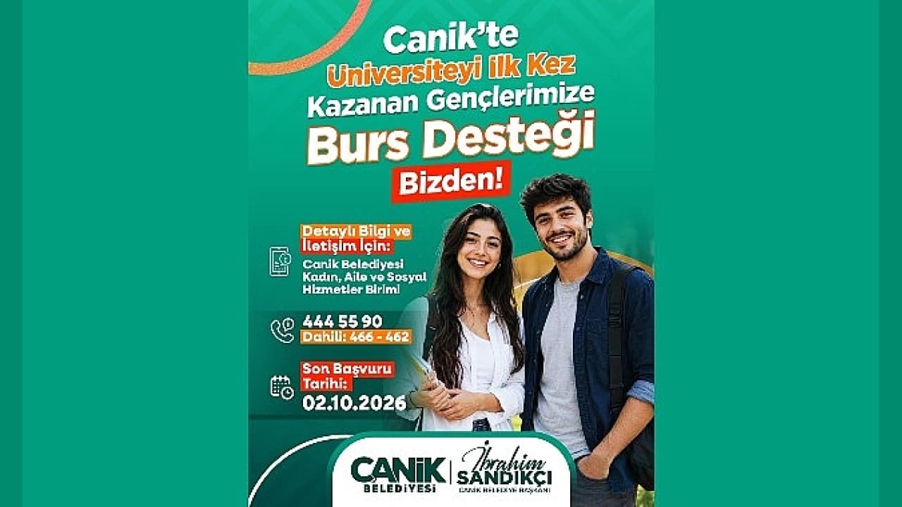 Canik Belediyesi'nden öğrencilere tam burs ve kırtasiye seferberliği