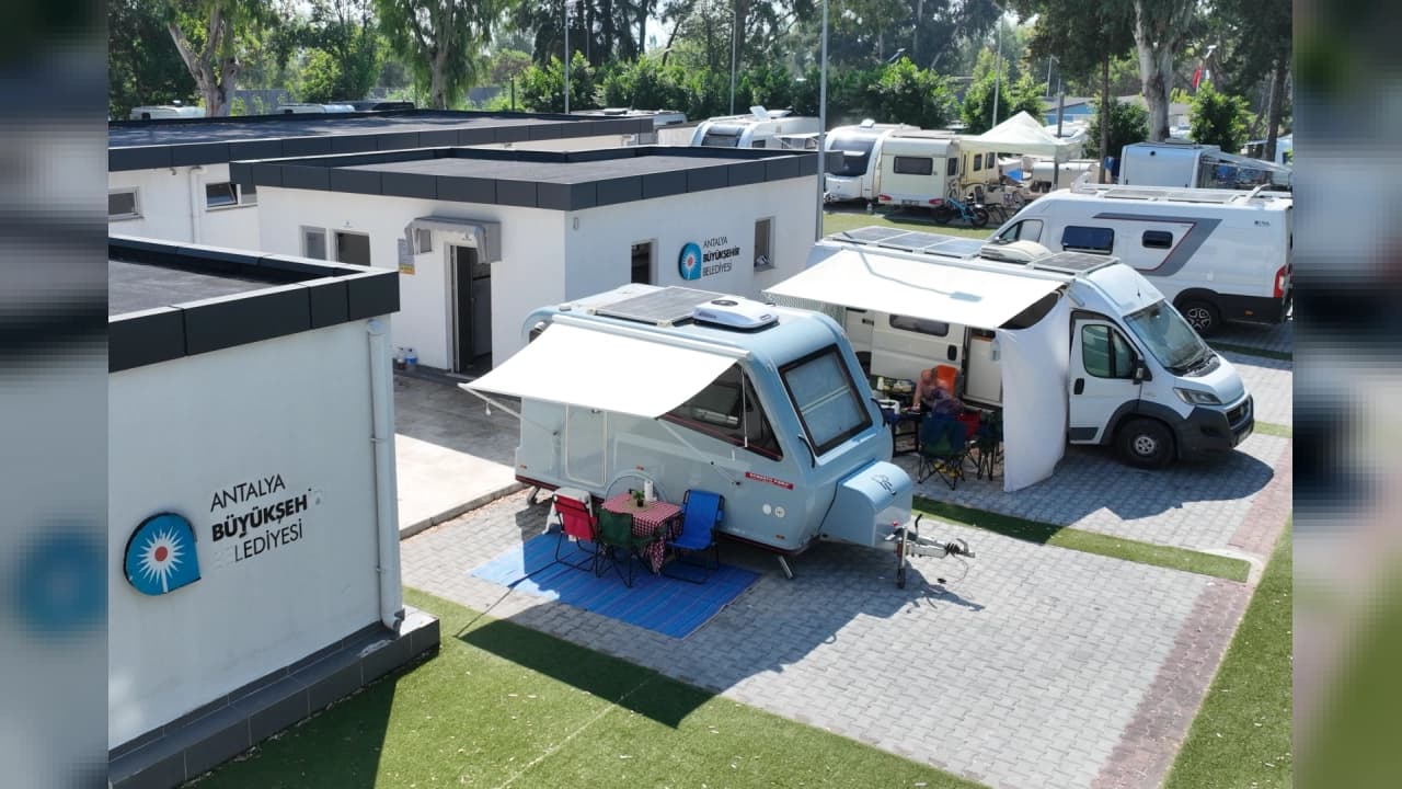 Antalya Konyaaltı Karavan Park Yerli ve Yabancı Tatilcilerin Gözdesi Oldu