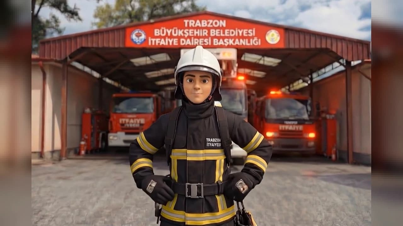 Trabzon'dan İtfaiye Haftası İçin Hayat Kurtaran Animasyon Projesi