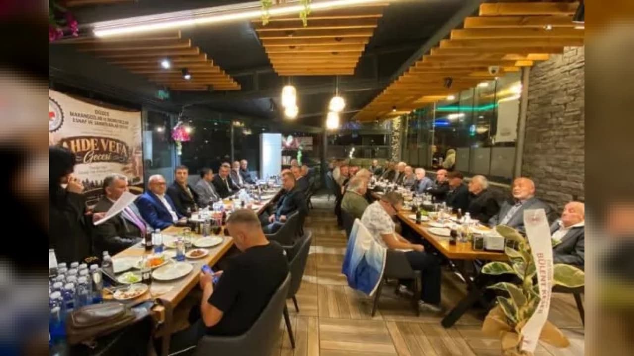 Düzce'de Ahde Vefa Gecesi: Mobilyacı ve Marangoz Ustalarına Büyük Onur