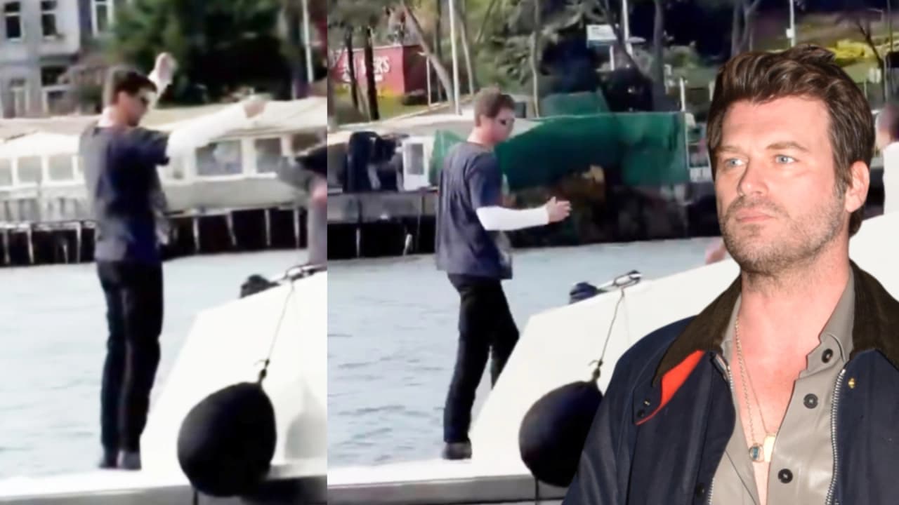 Kıvanç Tatlıtuğ İstanbul Boğazı'nda Ağla Balık Çekerken Görüntülendi