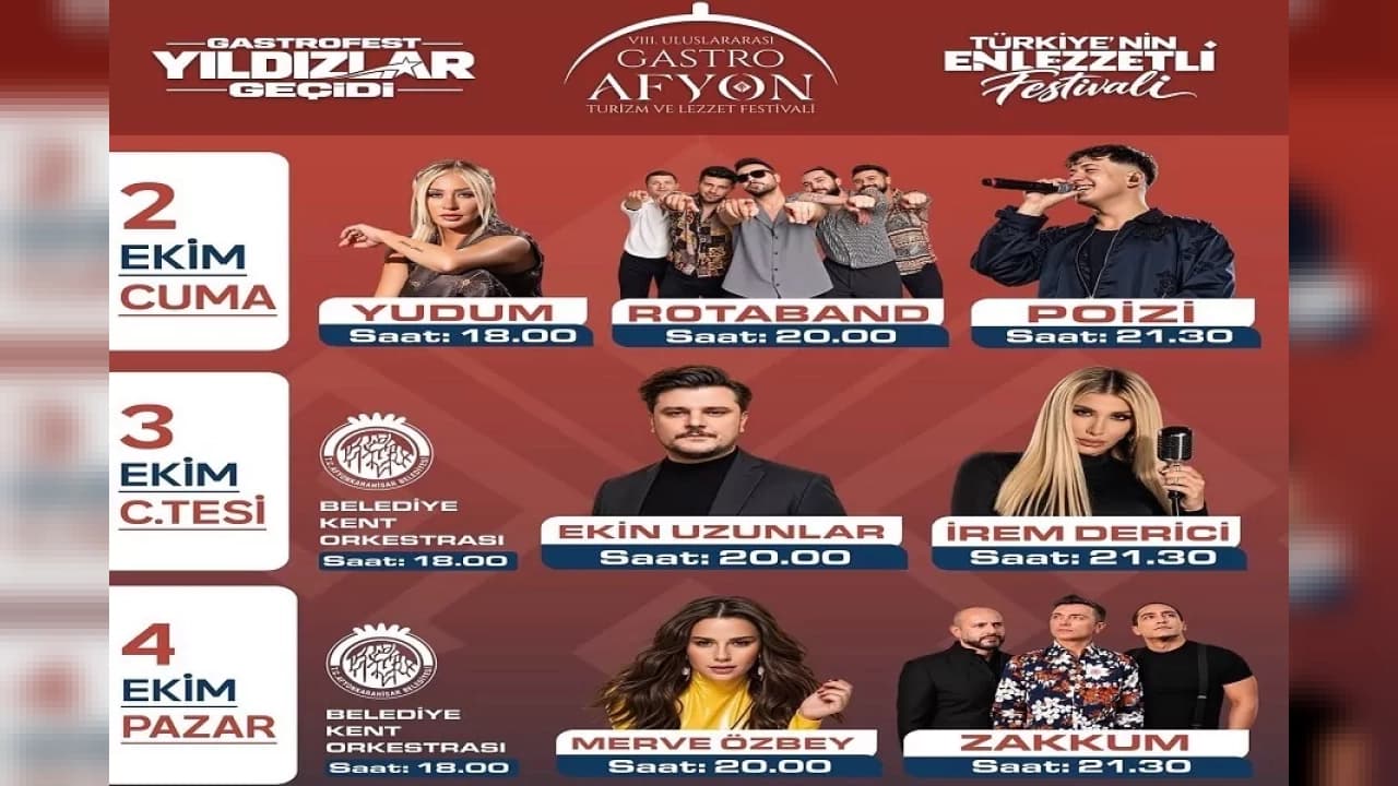 Lezzetin Hafızası Anadolu Temalı 8. Gastro Afyon Festivali İçin Geri Sayım Başladı