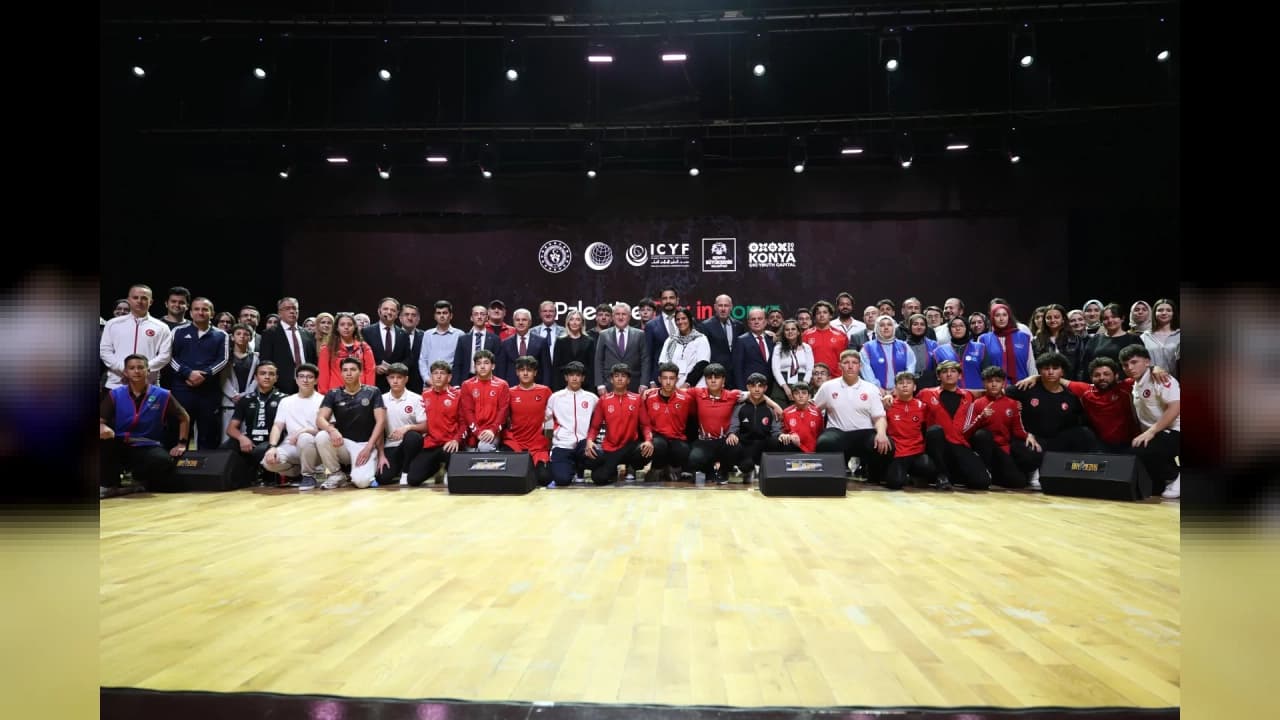 Konya'da Tarihi Dayanışma: Filistin Gençlik Forumu Üst Düzey Katılımla Düzenlendi