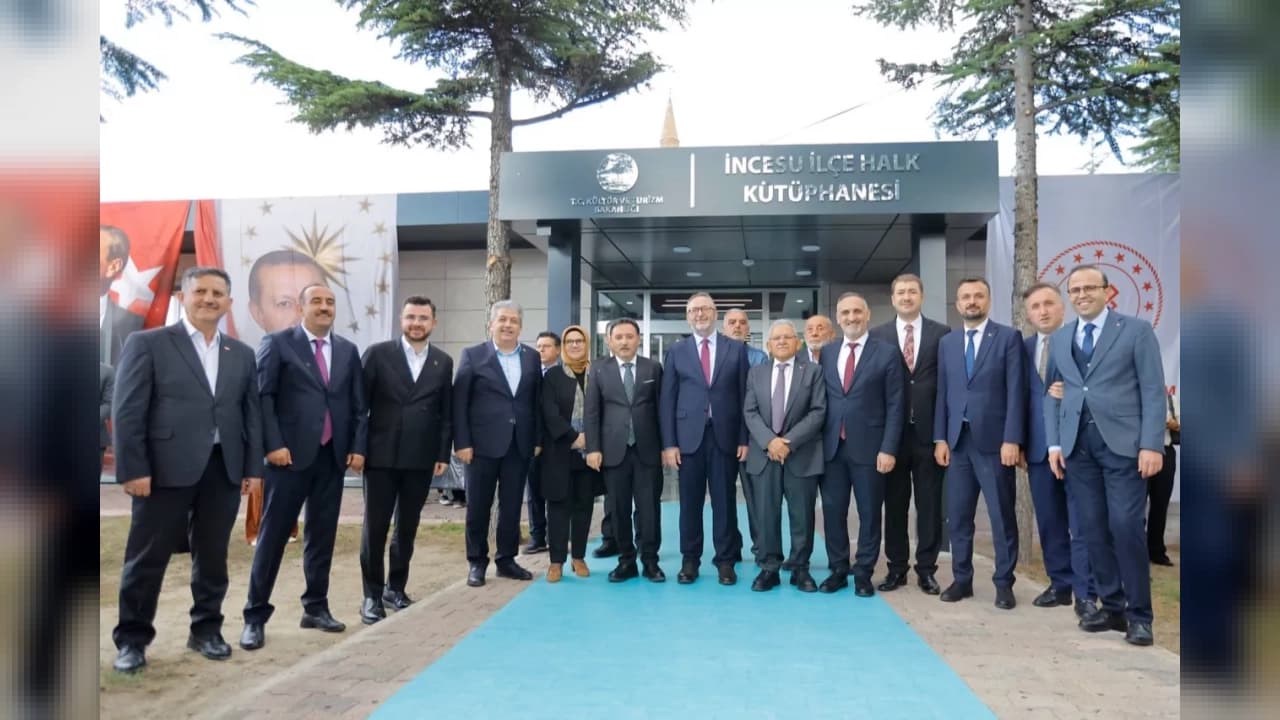 İncesu İlçe Halk Kütüphanesi 22 Bin Kitapla Hizmete Açıldı