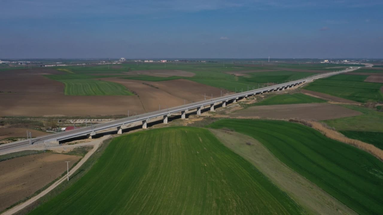 Halkalı-Kapıkule Hızlı Tren Hattı'nın Çerkezköy-Kapıkule Kesimi 9 Ekim'de Açılıyor