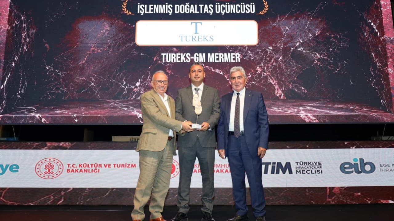 Tureks doğal taş ihracatında 4 ödül aldı