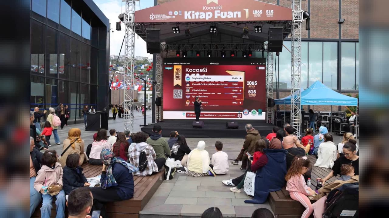 Uluslararası 16. Kocaeli Kitap Fuarı'nda Kahoot yarışması düzenleniyor