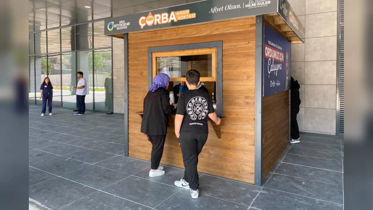 Ordu Şehir Hastanesinde ücretsiz çorba ikramı başladı
