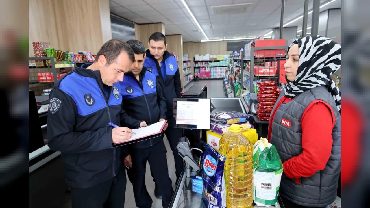 Konya'da marketler ve okul kantinleri denetlendi