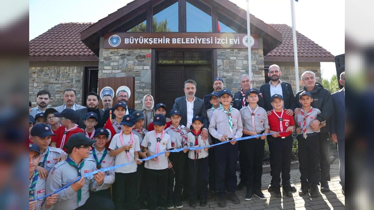 Bursa Atatürk Kent Ormanı’nda İzci Evi törenle açıldı