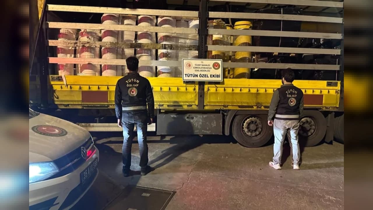İzmir'de kaçak makaron fabrikasına operasyon: 1 gözaltı