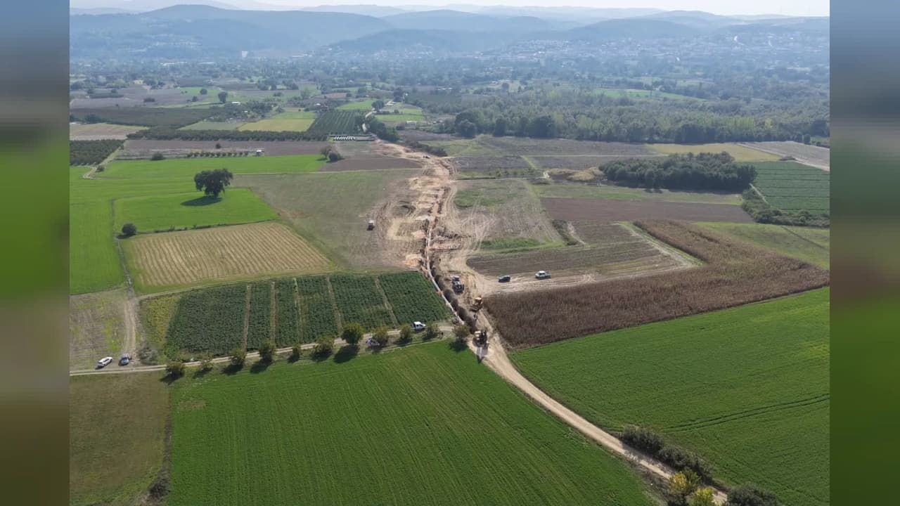 Bursa Nilüfer'de 5 bin 800 metrelik içme suyu hattı inşa ediliyor