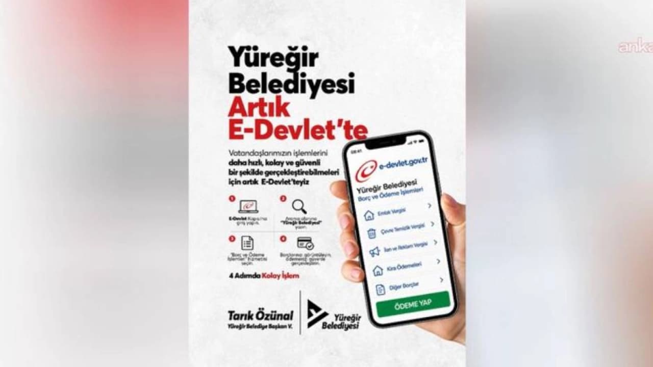 Adana Yüreğir Belediyesi hizmetlerini e-Devlet'e taşıdı