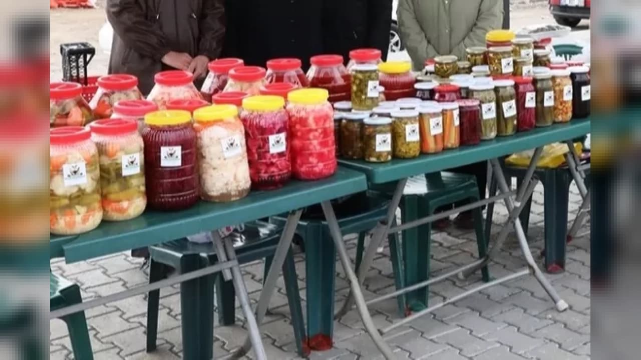 Kayseri'de kadın kooperatifi son hasadını yaptı