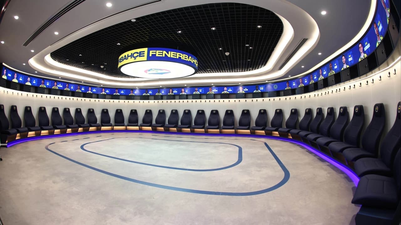 Fenerbahçe Stadyumu'nda soyunma odaları yenilendi