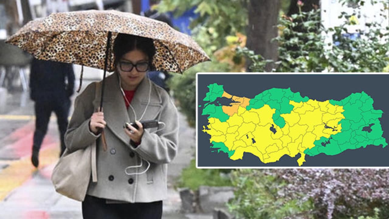 Meteorolojiden çok sayıda kent için sağanak ve fırtına uyarısı