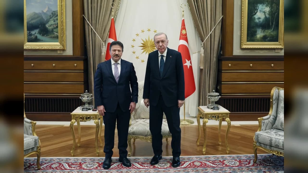 TESK Başkanı Yiğiner, Cumhurbaşkanı Erdoğan'ı ziyaret etti