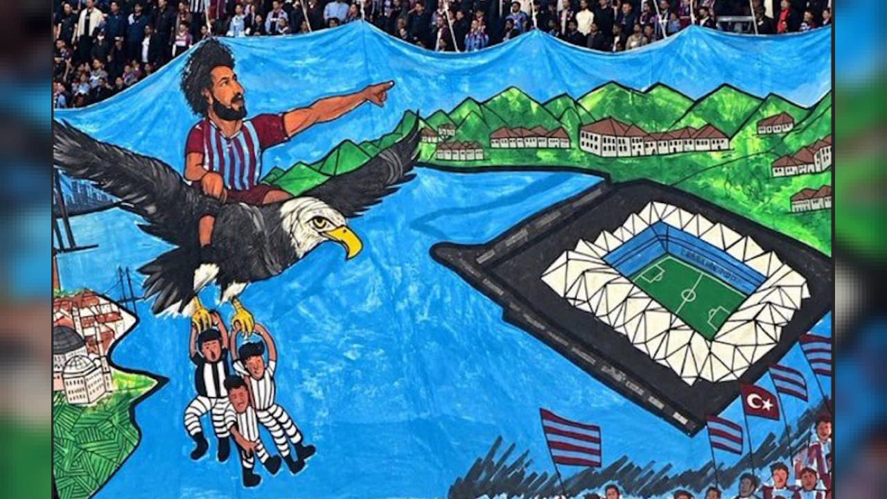 Trabzonspor'un Salah Koreografisine Beşiktaş Taraftarından Tepki