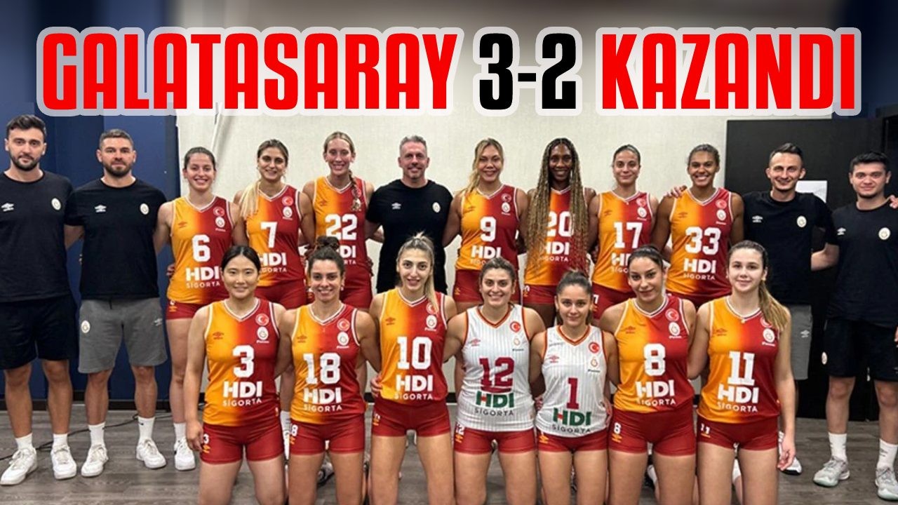 Galatasaray Kadın Voleybol Takımı, Bahçelievler'i 3-2 Yendi