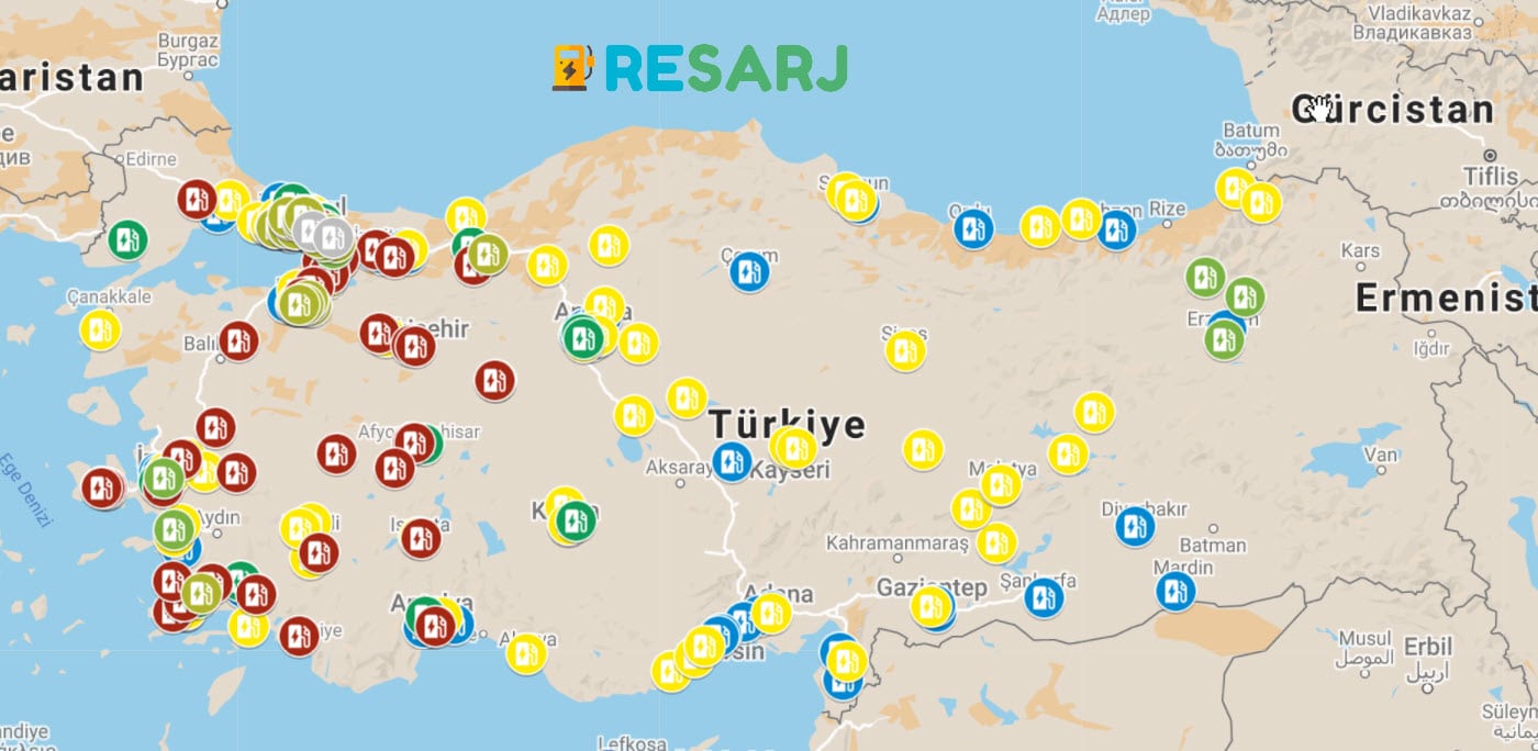 Türkiye'de Elektrikli Araç Şarj İstasyonları