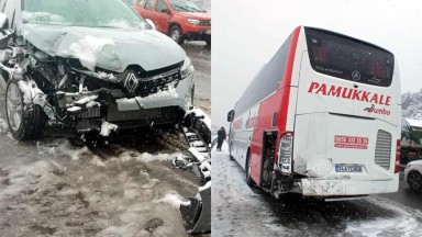 Bolu'da Kar Yağışı Trafiği Vurdu: Zincirleme Kazalar Yaşandı